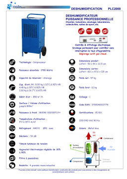 PUR LINE PLC 2000 Manuel utilisateur