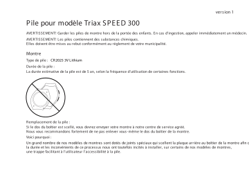 Manuel du propriétaire | Nike SPD300 Manuel utilisateur | Fixfr