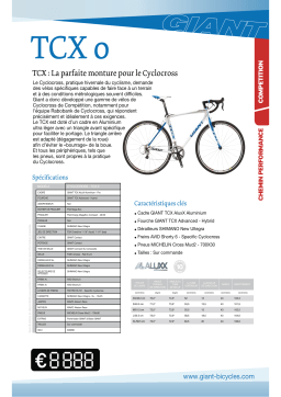 GIANT BICYCLES TCX 0 Manuel utilisateur