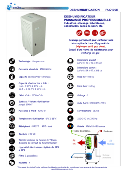 PUR LINE PLC 100B Manuel utilisateur