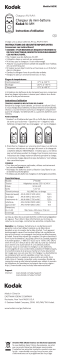 Kodak NI-MH MINI CHARGER K630E Manuel utilisateur