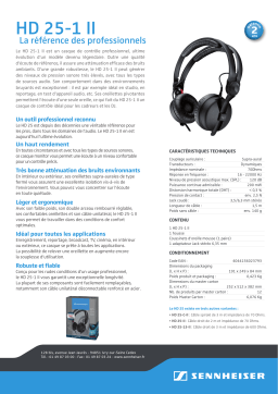 Sennheiser HD25-1-II Manuel utilisateur