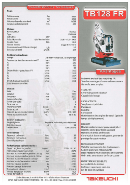 Takeuchi TB 128 FR Manuel utilisateur