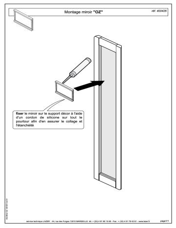 Manuel du propriétaire | LAZER MIROIR OZ Manuel utilisateur | Fixfr