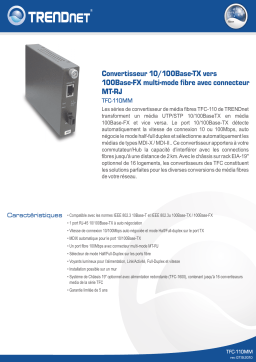 Trendnet TFC-110MM Manuel utilisateur