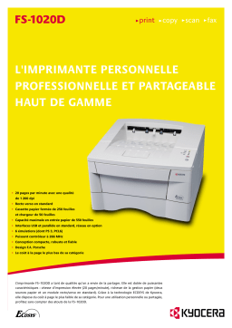 KYOCERA FS-1020D Manuel utilisateur