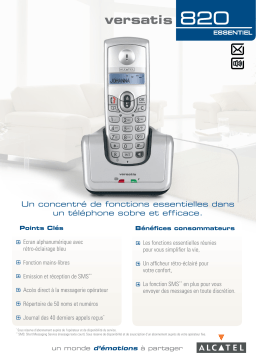 ATLINKS VERSATIS 820 ESSENTIAL Manuel utilisateur