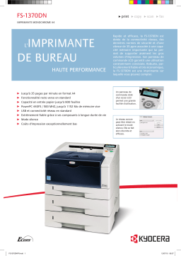 KYOCERA FS-1370DN Manuel utilisateur