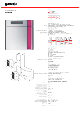 Gorenje BO87KR Manuel utilisateur