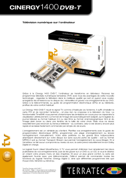 Terratec CINERGY1400DVB-T TECHNICAL DATA Manuel utilisateur