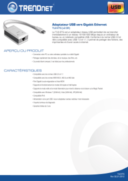 Trendnet TU2-ET100TU2-ETG Manuel utilisateur
