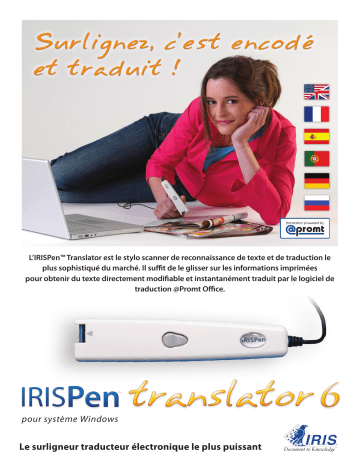 Manuel du propriétaire | IRIS IRISPEN TRANSLATOR 6L Manuel utilisateur | Fixfr