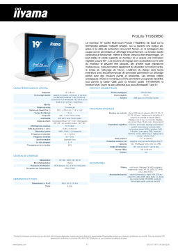 iiyama PROLITE T1932MSC Manuel utilisateur