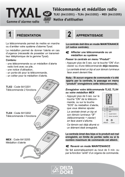 DELTA DORE TYXAL TLX2 Manuel utilisateur