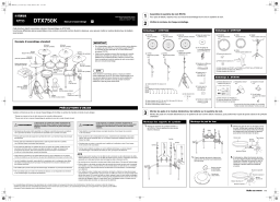 Yamaha DTX750K Manuel utilisateur