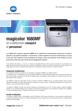 KONICA MAGICOLOR 1680MF Manuel utilisateur