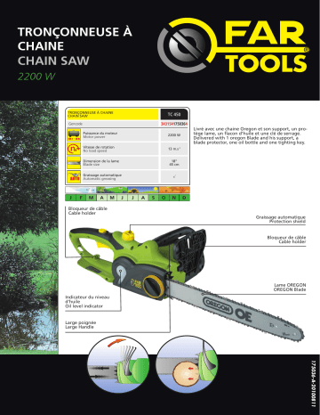 Manuel du propriétaire | Fartools TC450 Manuel utilisateur | Fixfr