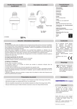 Somfy DOUILLE TELECOMMANDEE 2401096 Manuel utilisateur