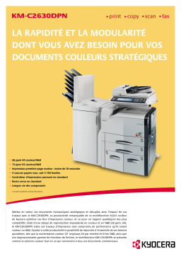 KYOCERA KM-C2630PN Manuel utilisateur