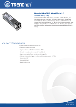 Trendnet TE100-MGBFX Manuel utilisateur