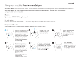 Nike Presto Manuel utilisateur