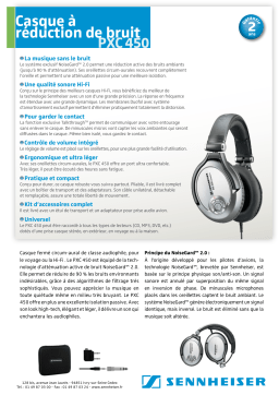 Sennheiser PXC 450 Manuel utilisateur