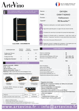 ARTEVINO OXYGEN OXM1T182NVD & OXM1T182NVDOXM 1 T 182 NPDOXM1T182NPDOXM1T182NPD Manuel utilisateur