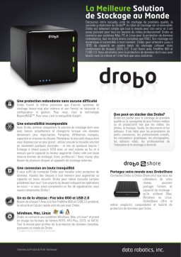 DATA ROBOTICS Drobo Manuel utilisateur