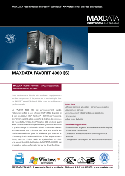 MAXDATA FAVORIT 4000 I Manuel utilisateur