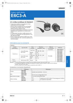 Omron E6C3-A Manuel utilisateur