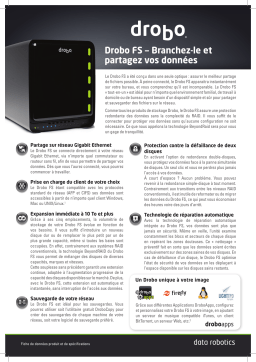 DATA ROBOTICS DROBO FS Manuel utilisateur