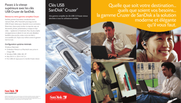 Manuel du propriétaire | SanDisk CruZer Manuel utilisateur | Fixfr