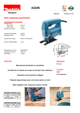 Makita 4324K Manuel utilisateur