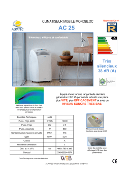 ALPATEC AC 25 Manuel utilisateur