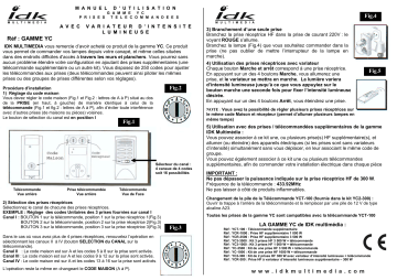 Manuel du propriétaire | IDK MULTIMEDIA YC Manuel utilisateur | Fixfr