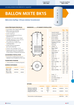 Chaffoteaux & Maury BK1S 1500 Manuel utilisateur