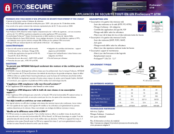 Manuel du propriétaire | Netgear PROSECURE UTM Manuel utilisateur | Fixfr