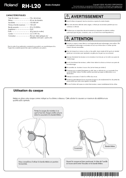 Roland RH-L20 Manuel utilisateur