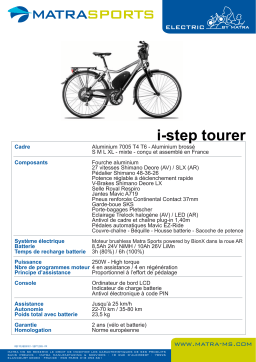 MATRA I-STEP TOURER Manuel utilisateur