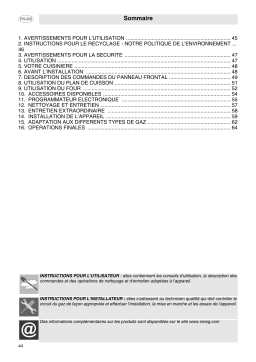 Smeg C9CIMXC9GMN1C9GMR1C9GMX1 Manuel utilisateur