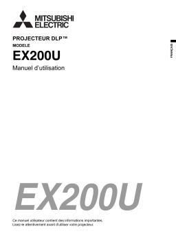 Mitsubishi EX200U Manuel utilisateur