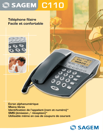 Manuel du propriétaire | Sagem C110 Manuel utilisateur | Fixfr