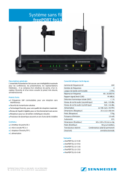 Sennheiser FREEPORT FP12 Manuel utilisateur