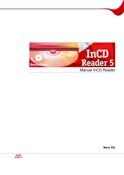 Nero InCD Reader 5 Manuel utilisateur