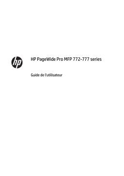 HP PAGEWIDE MFP 772DNPAGEWIDE MFP 777Z Manuel utilisateur