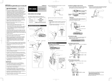 Manuel du propriétaire | Shimano BR-4500 Manuel utilisateur | Fixfr