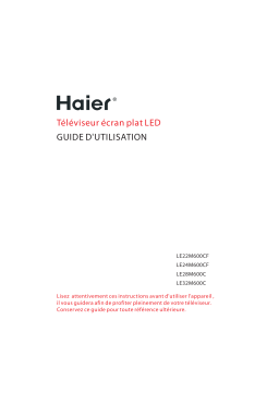 Haier LE48M600CF Manuel utilisateur