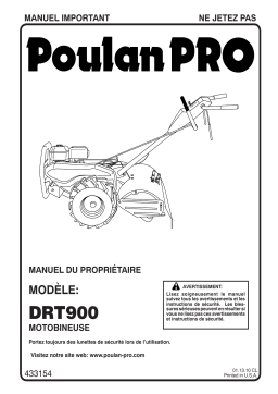 Poulan DRT900 Manuel utilisateur
