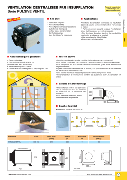 UNELVENT VENTILATION CENTRALISEE PAR INSUFFLATION PULSIVE VENTIL Manuel utilisateur