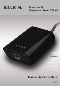 Belkin PACK DE DÉMARRAGE CPL AV #F5D4074ED Manuel utilisateur